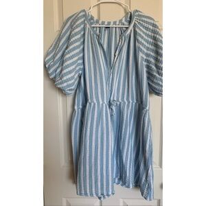 Old Navy Gauze Puff Sleeve Dress Women’s Size Large